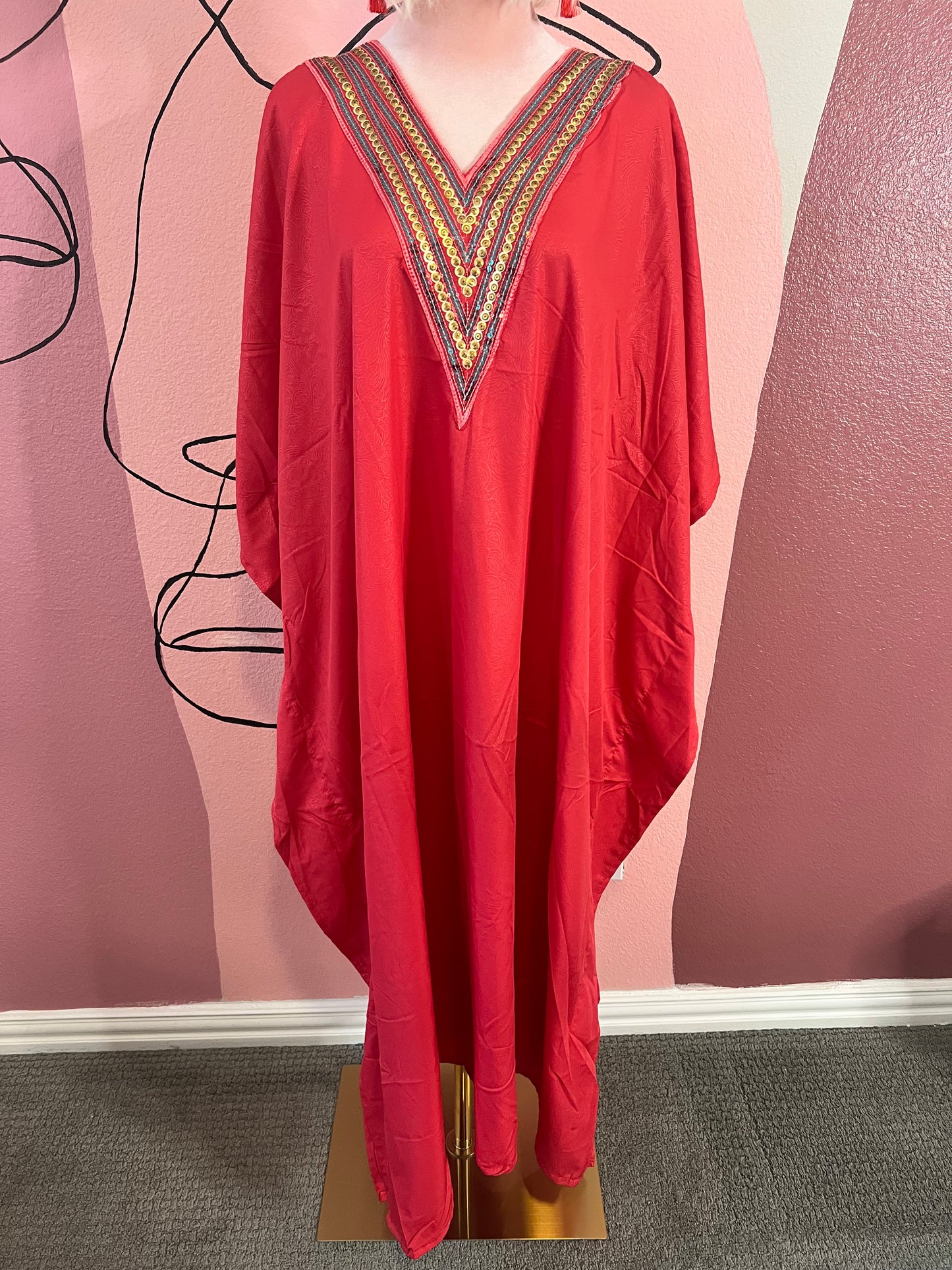 Almost Royalty Kaftan (Salmon)