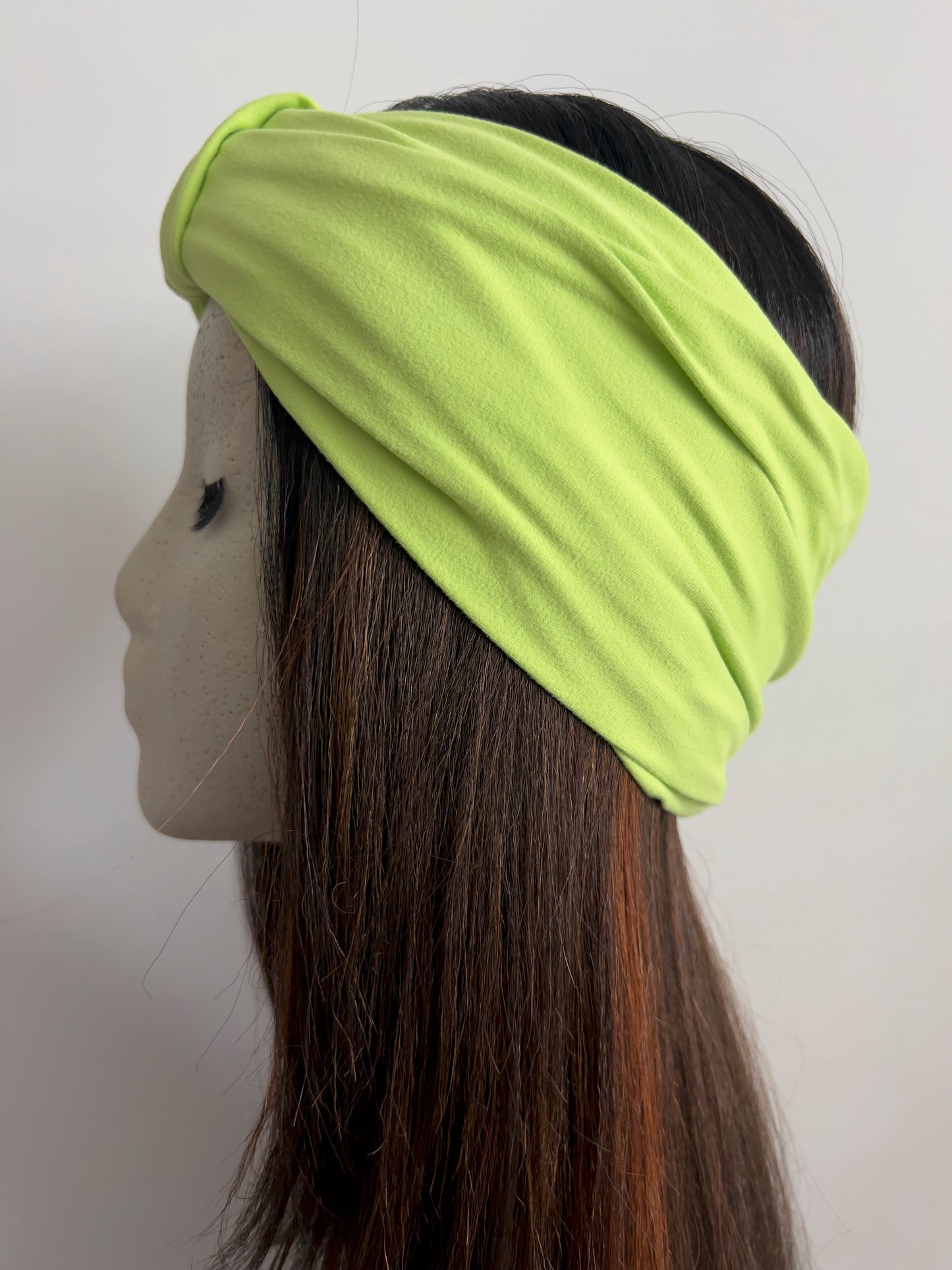 DKDH TURBAN HEADBAND LIME