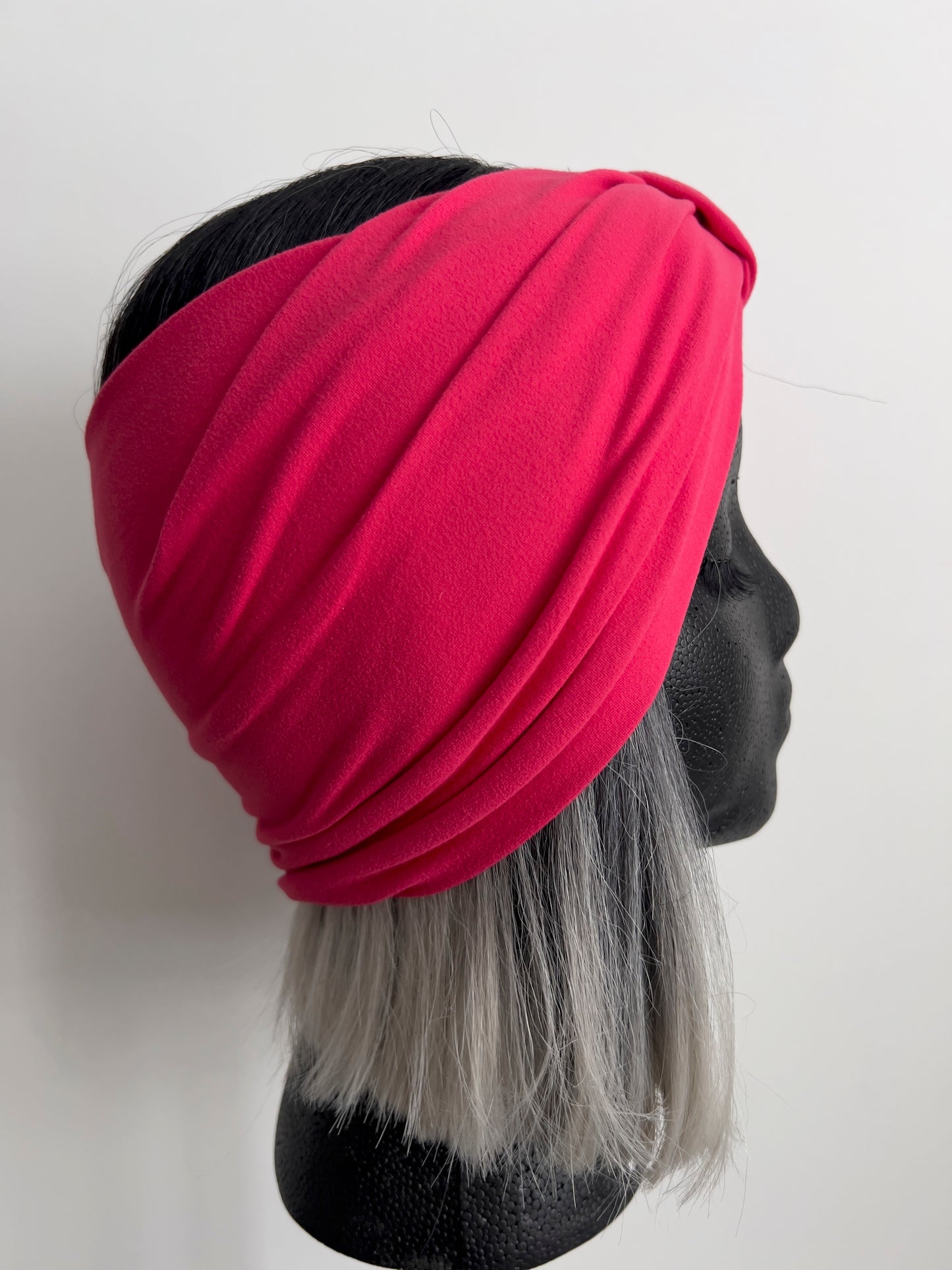 DK DESIGN HEADWEAR TURBAND RASPBERRY