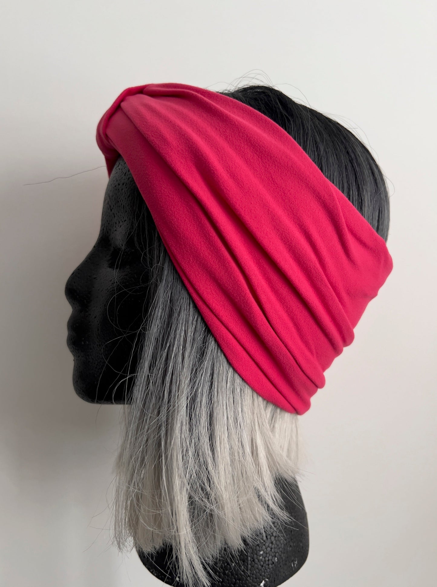 DK DESIGN HEADWEAR TURBAND RASPBERRY