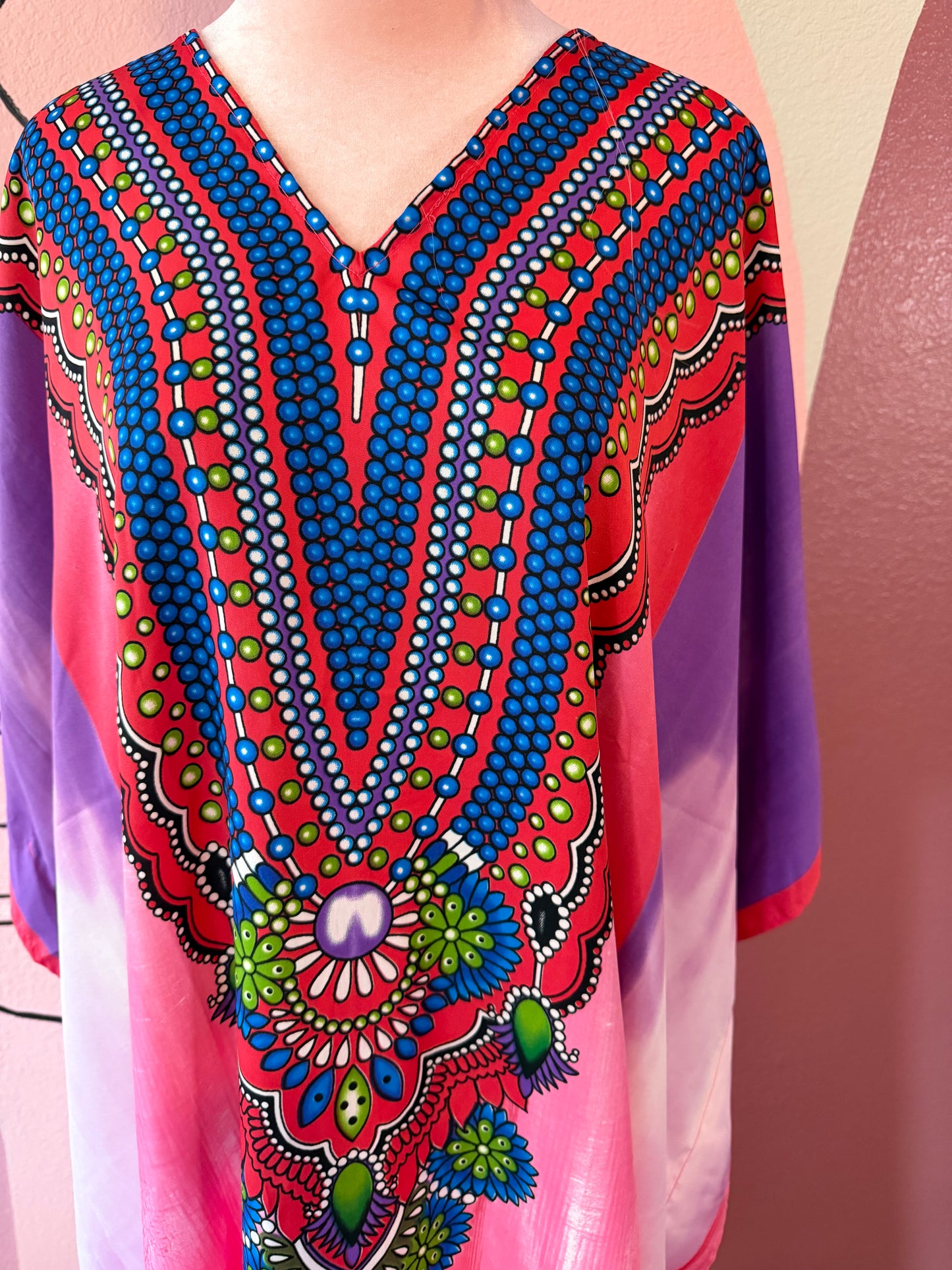 Headband + Kaftan Set (Funky Floral)