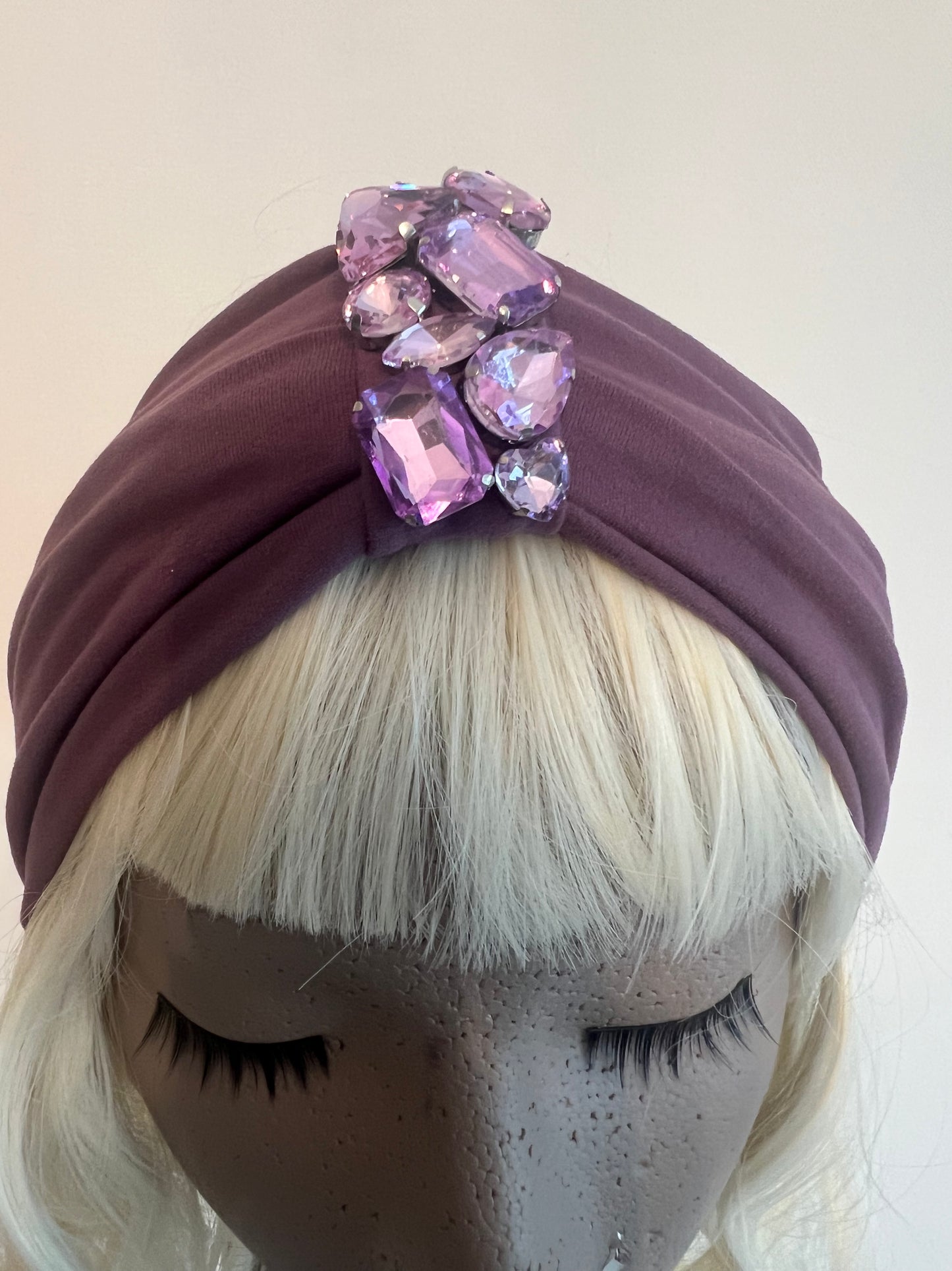 ELEVATED AMETHYST GIRLIE TURBAND