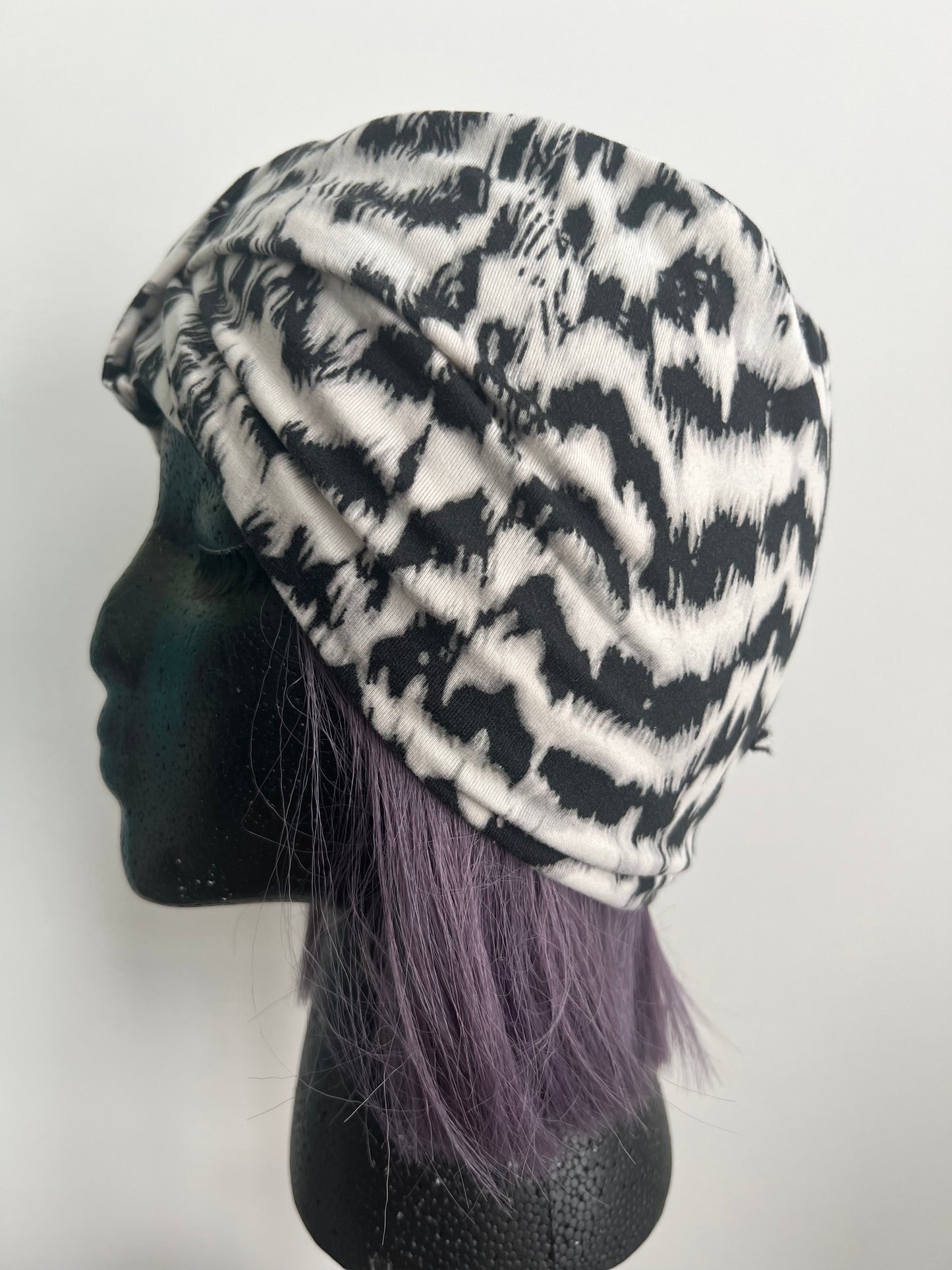 DKDH DIZZY ZEBRA TURBAN