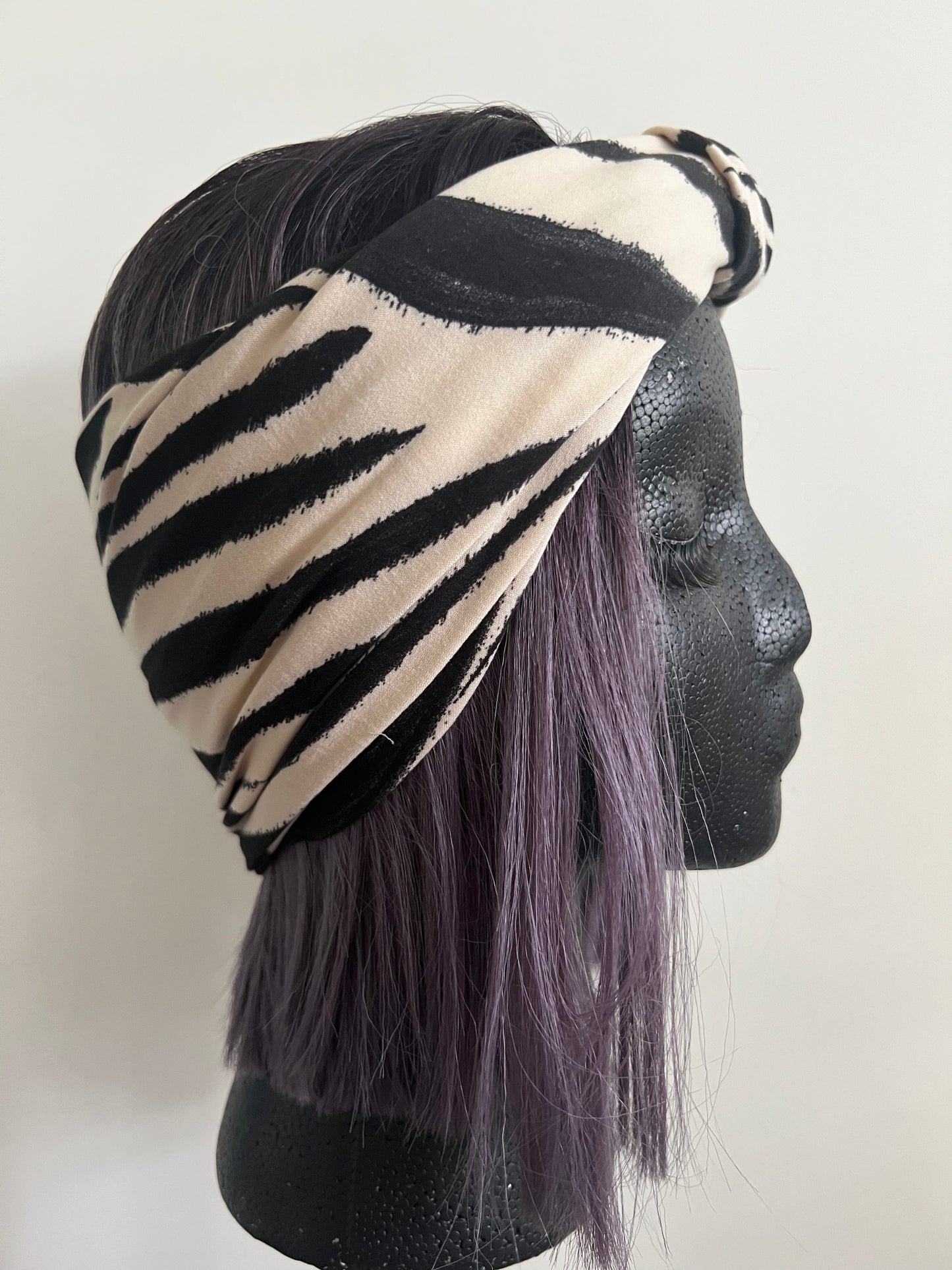 DKDH ZEBRA CHIC TURBAND