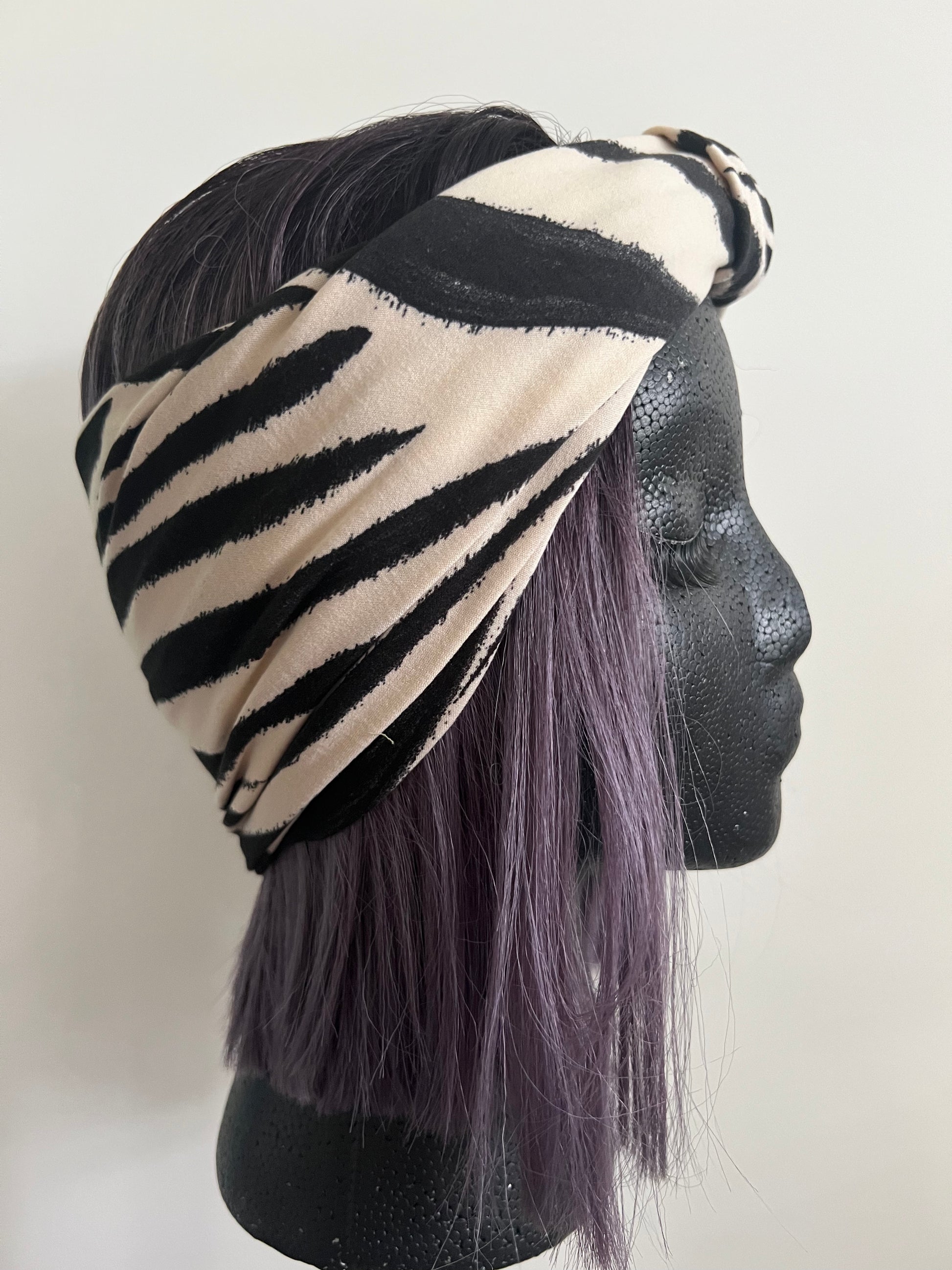 DKDH ZEBRA CHIC TURBAND