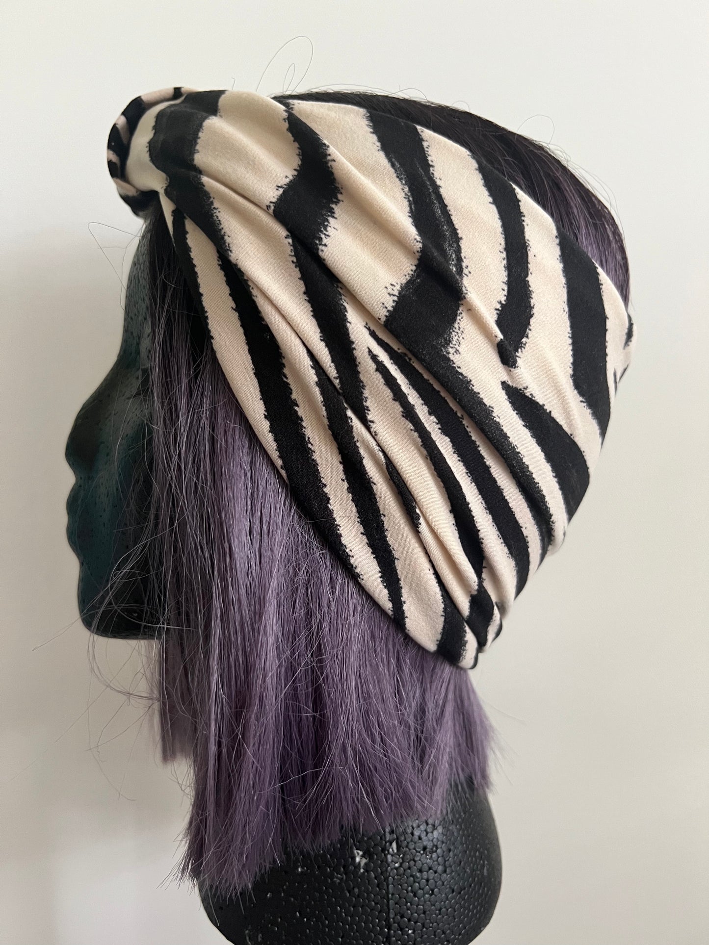 DKDH ZEBRA CHIC TURBAND