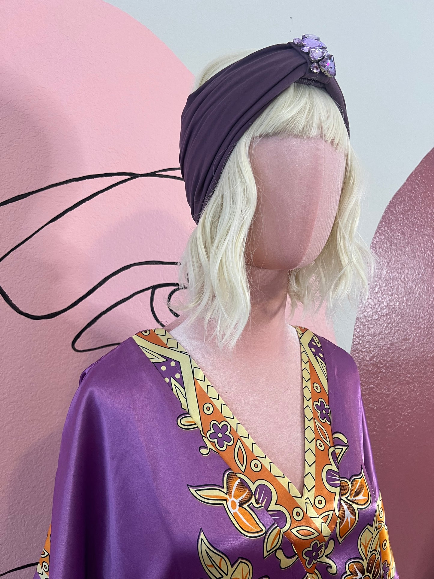 Silky Lavender Kaftan
