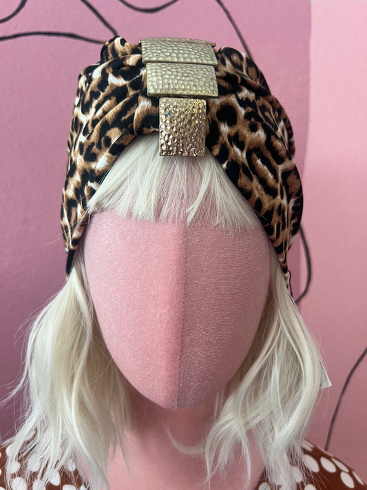 Fancy Leopard Turban