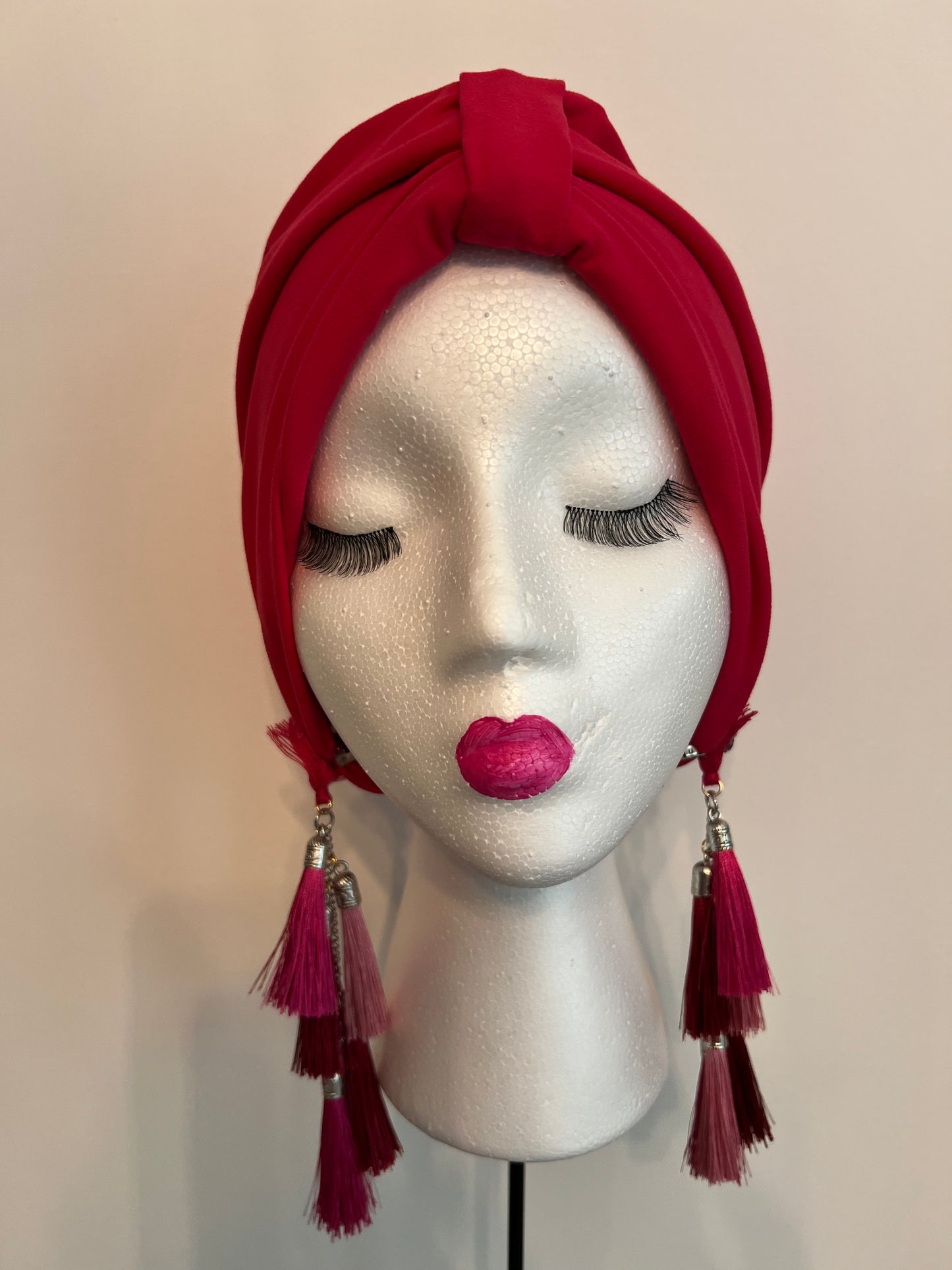 Glam Turban Raspberry