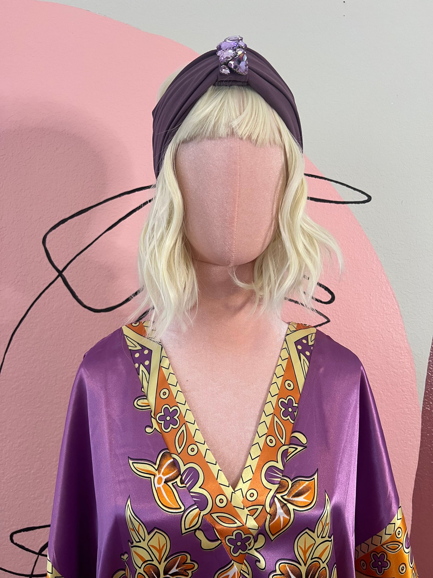 Silky Lavender Kaftan