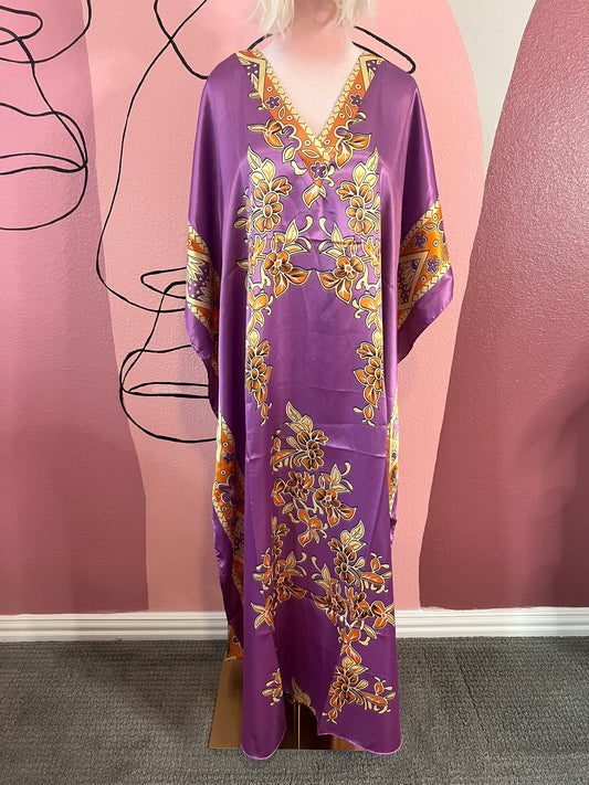 Silky Lavender Kaftan