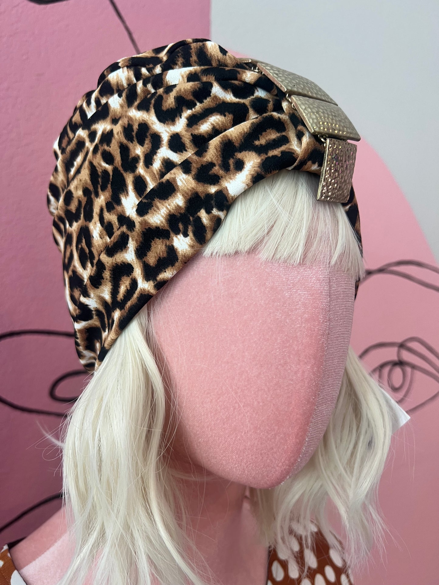 Fancy Leopard Turban