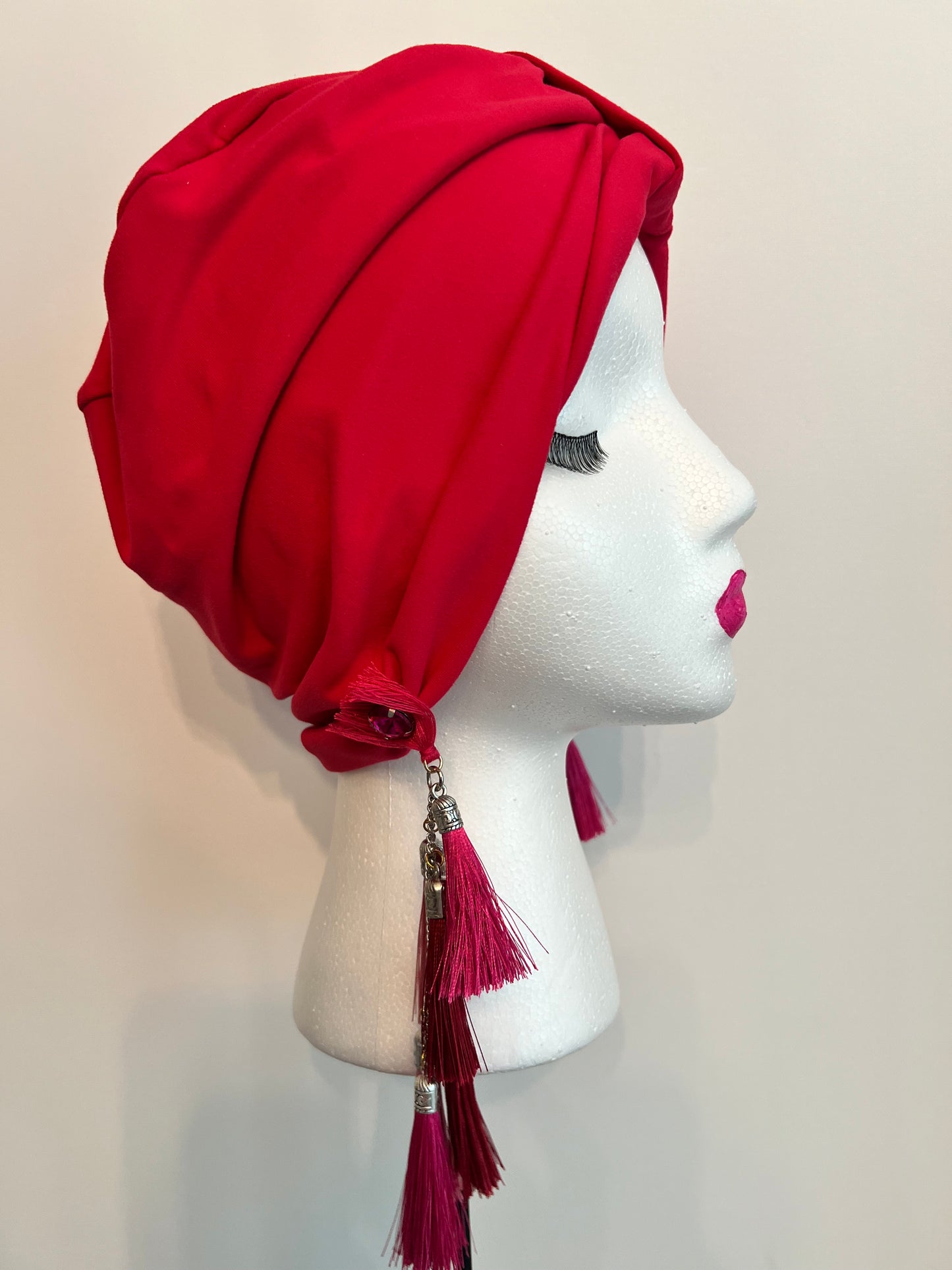 Glam Turban Raspberry