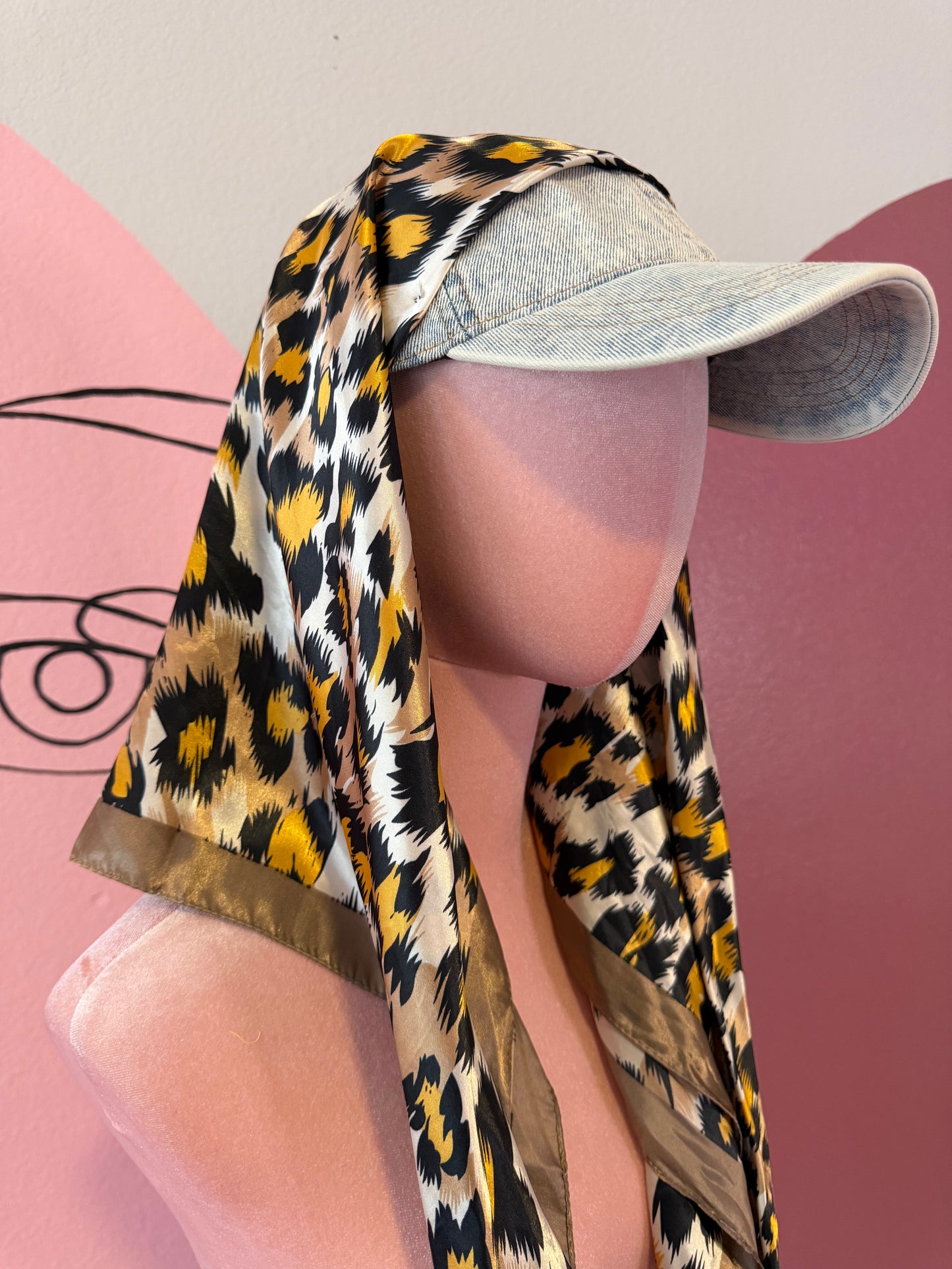 Cheetah Girl Scarf Hat