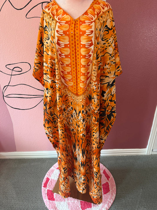 Orange Burst Kaftan