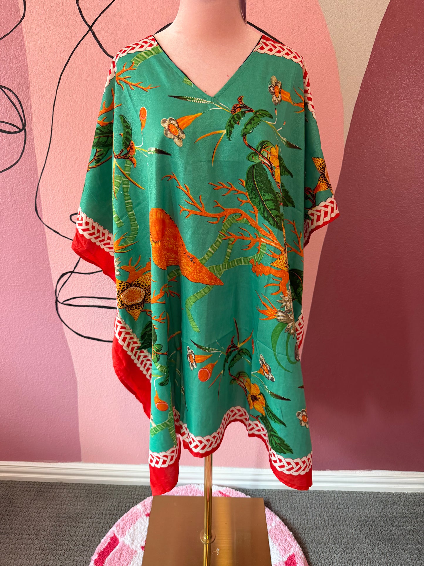 Turquoise Shorty Kaftan
