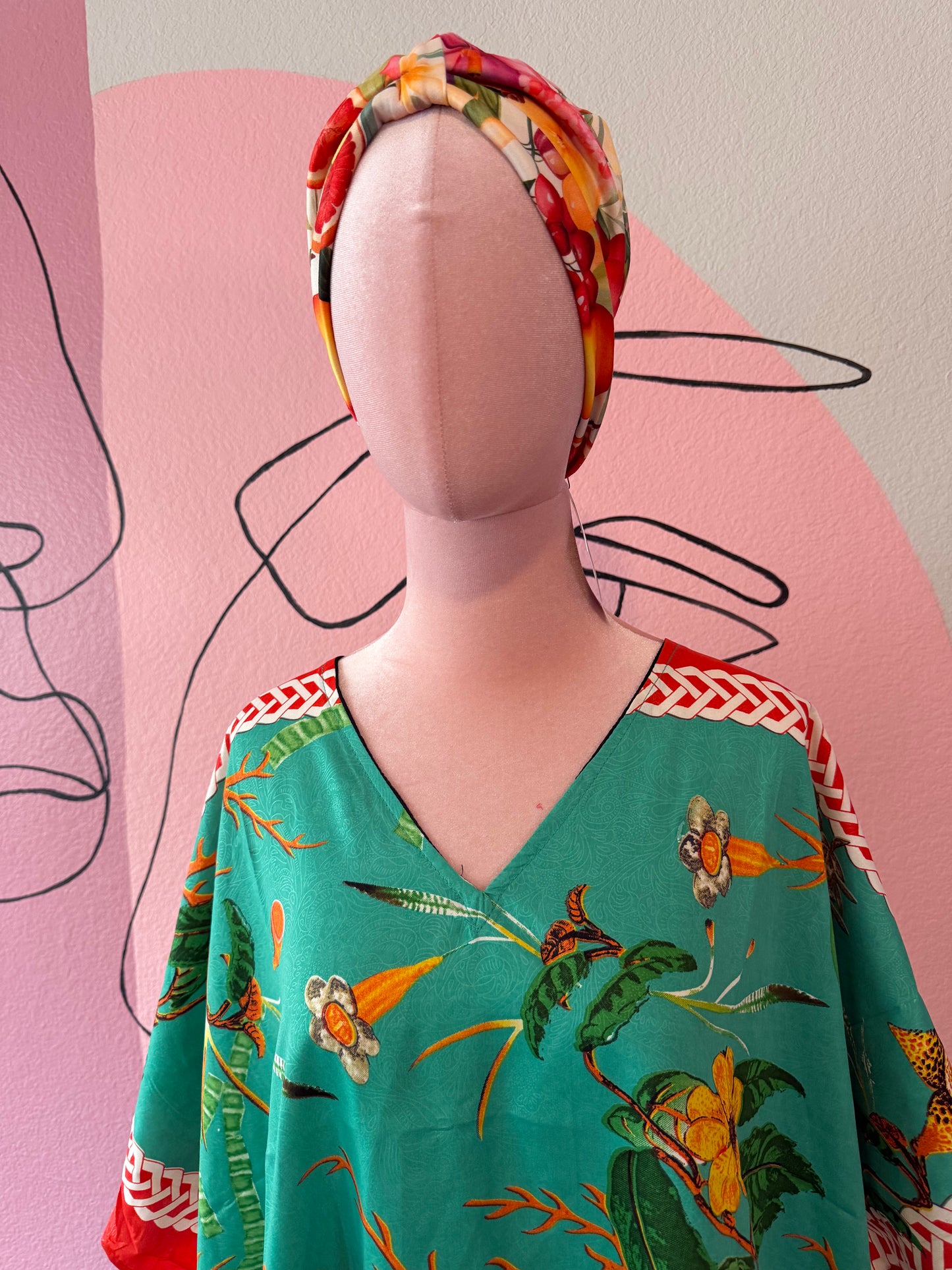 Turquoise Shorty Kaftan