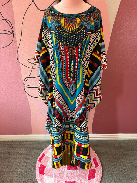 Traditional Blue Kaftan