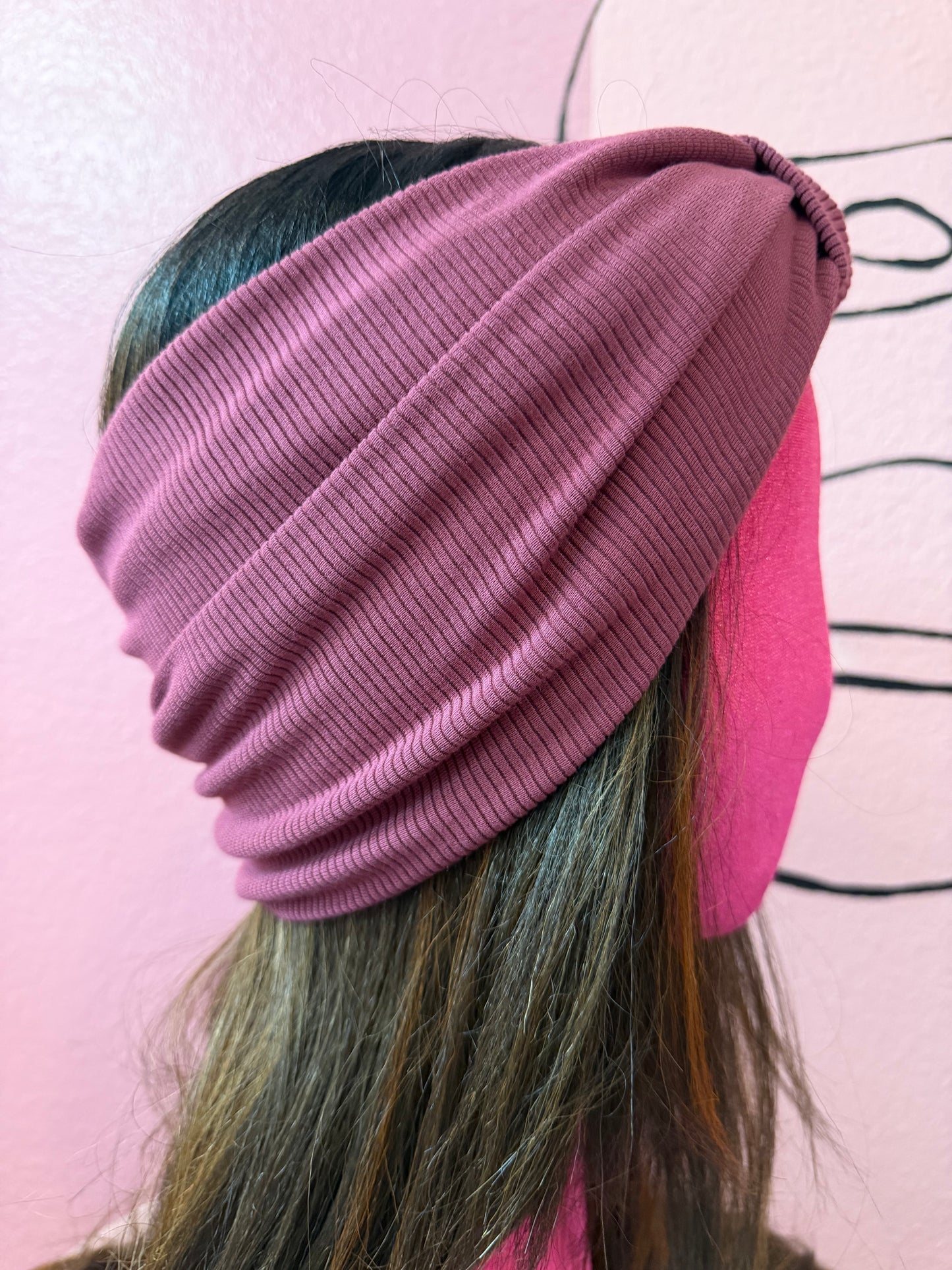 TurBAND Ribbed Knit Pinot Noir
