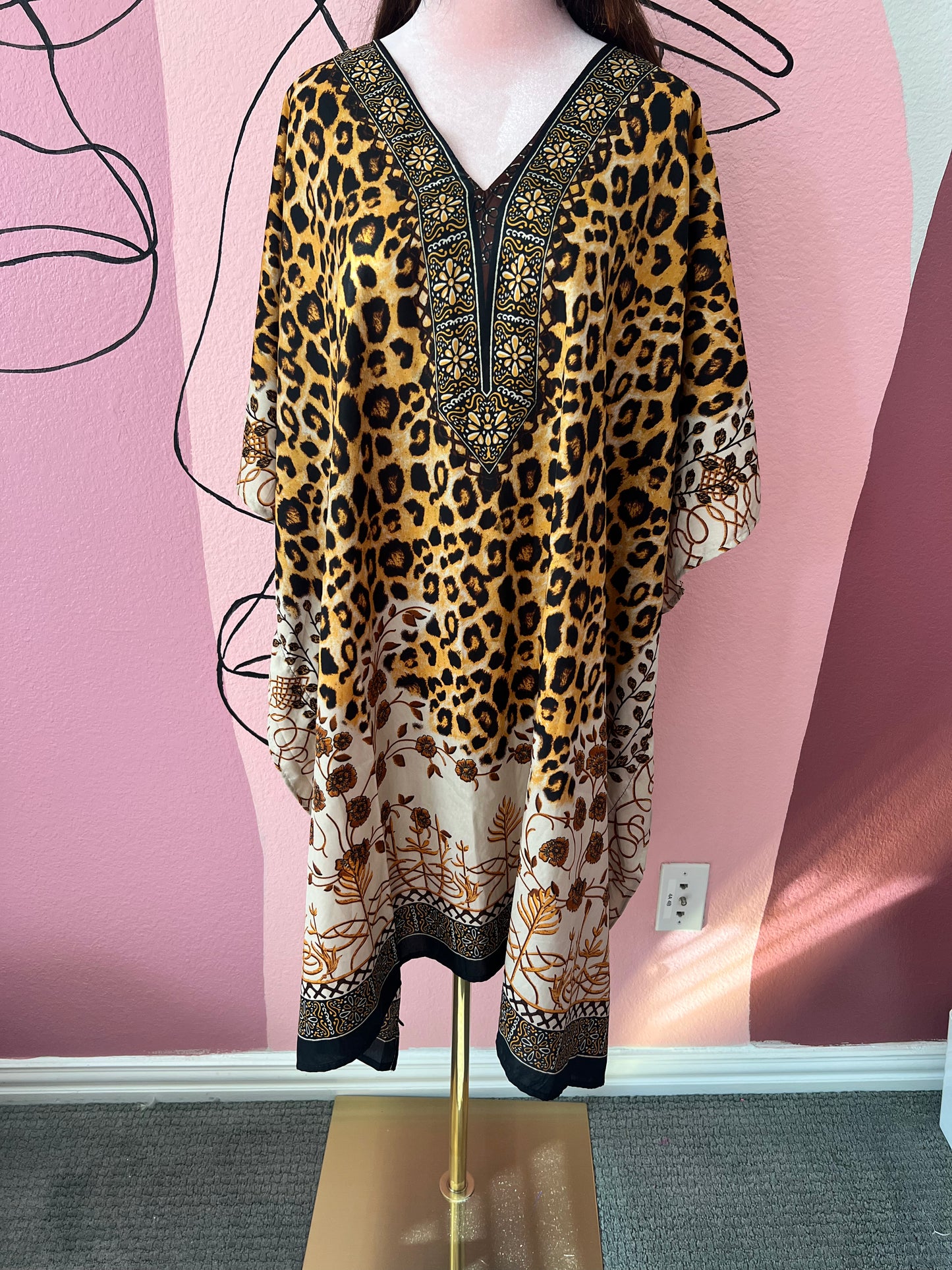 Mini Cheetah Girl Kaftan