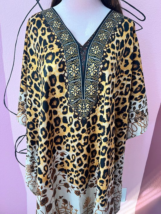 Mini Cheetah Girl Kaftan